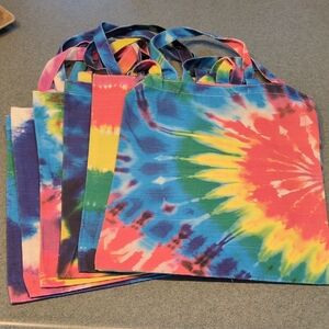 Vibrant Tie-Dye Tote Bag Collection